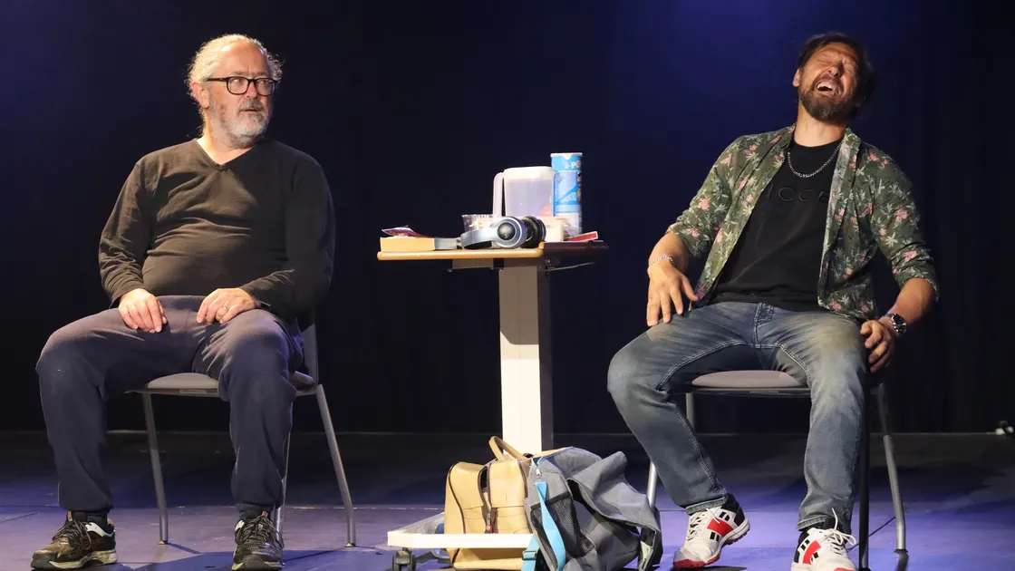 ‘Multi layers of emotion’: Simon, left, and Dave on stage