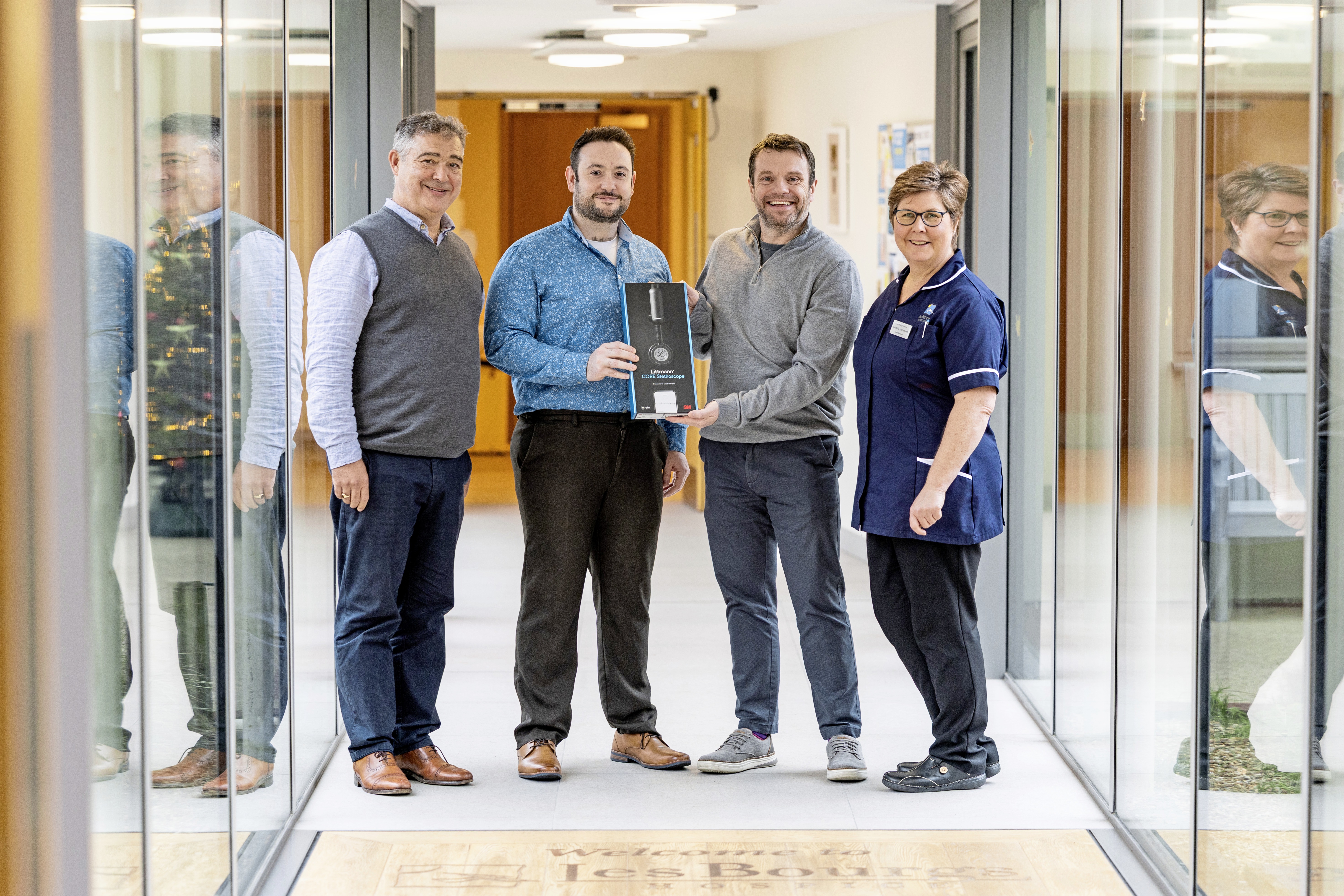 Titan Wealth gifts Les Bourgs a specialised stethoscope