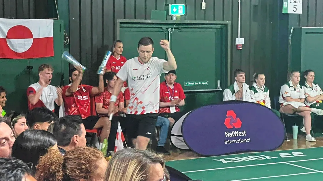 Jens-Frederik Nielsen of Greenland, now the island's Prime Minister won the badminton men’s singles gold medal at the 2023 Island Games, held in Guernsey