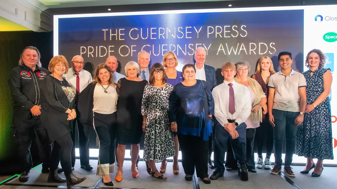 The winners of the 2022 Guernsey Press Pride of Guernsey awards. (Picture by Andrew Le Poidevin, 32382560)