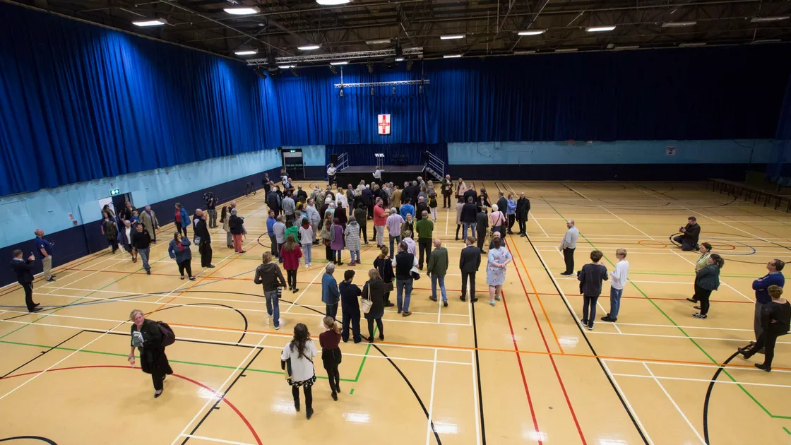 Candidates and their loved ones were at Beau Sejour until the early hours of this morning to hear the declaration of the newly elected States Members. (Picture by Adrian Miller, 28780014)