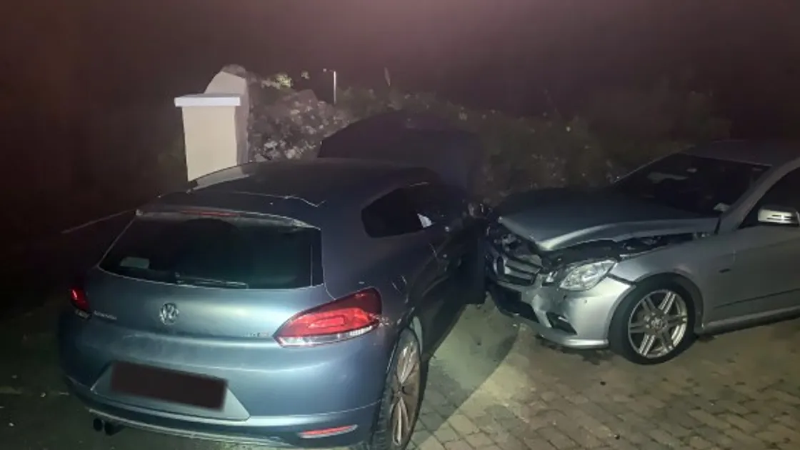 David Morris, 49, crashed his former partner’s Volkswagen into a car parked in a private driveway in Prince Albert Road while he was over the drink-drive limit, uninsured and without a licence