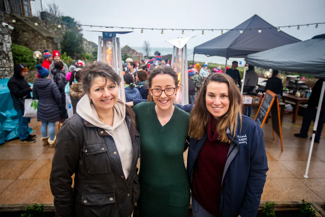 Left to right, Jo Cottell, chief executive of Guernsey Mind, Francesca Blake, the manager of the Imperial Hotel, and Maddy Diligent, fundraising and campaign lead at Guernsey Mind. (31629447)