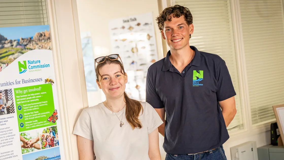 Leah Cottell and Sam Billinghurst have been doing an internship at the Nature Commission.