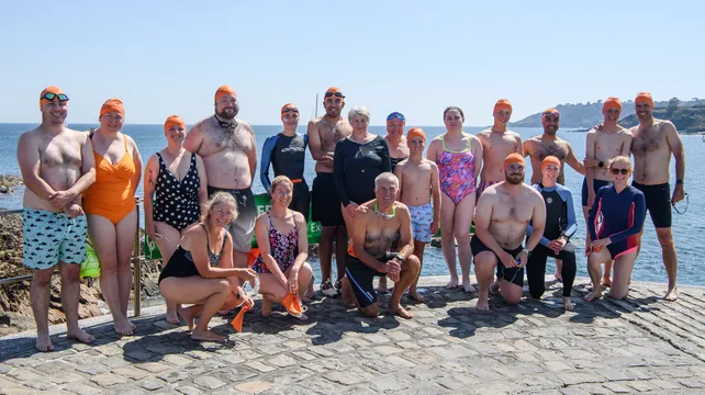 BWCI Open Castle Swim participants take the plunge
