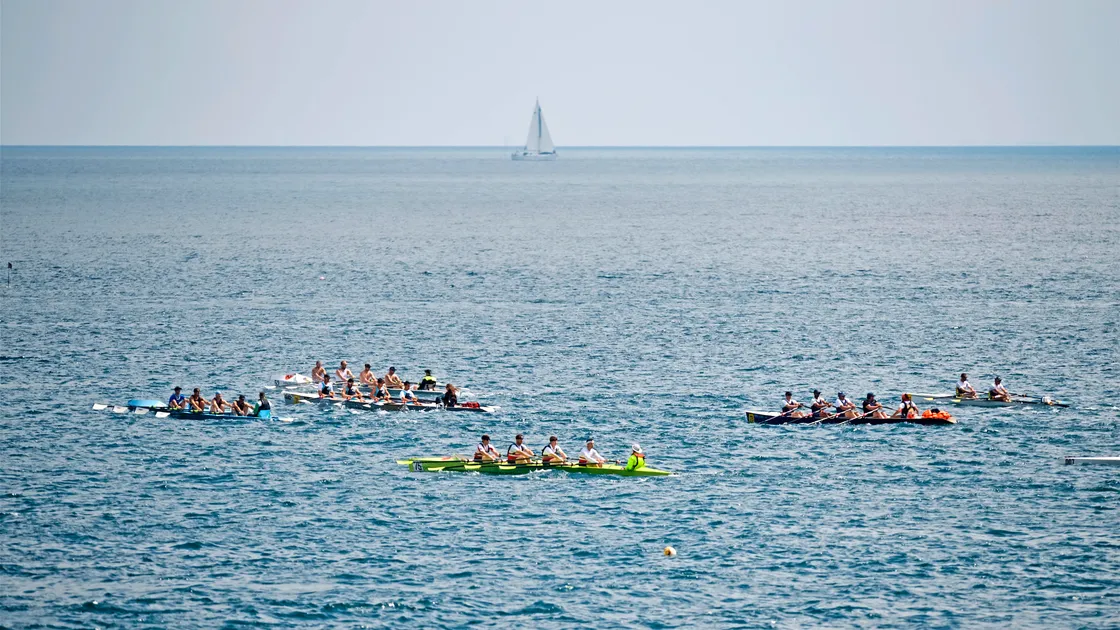 Gorey. Gorey to Carteret rowing race start. Menâs quads & menâs pairs                                                             Picture: ROB CURRIE. (22077990)