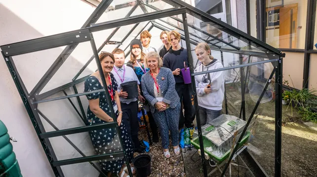 Sixth Form Centre receives funding for new greenhouse