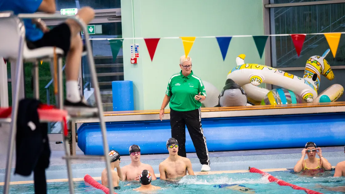Coach Sara Parfit said it would be a first international meet for many of the swimmers. (Picture by Sophie Rabey, 33753391)