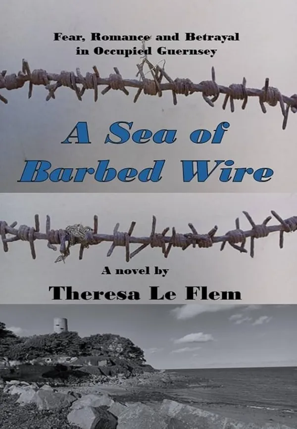 a sea of barbed wire